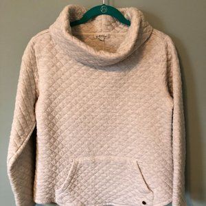 Quilted Cowlneck Sweatshirt